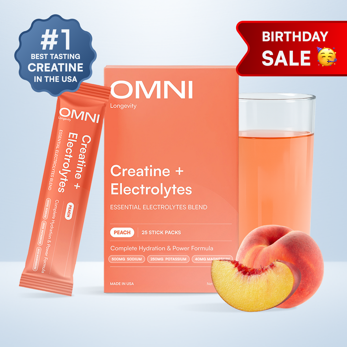 OMNI Electrolytes - Peach - image 1